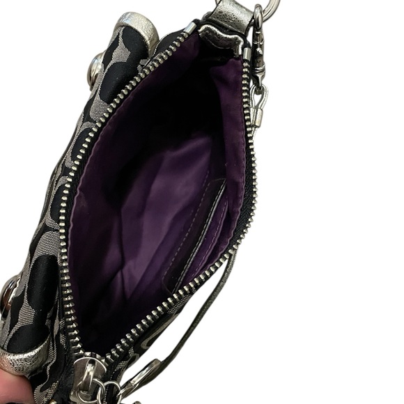 Coach Poppy Signature Pleated Crossbody Bag | Vintage Y2K - Picture 10 of 13